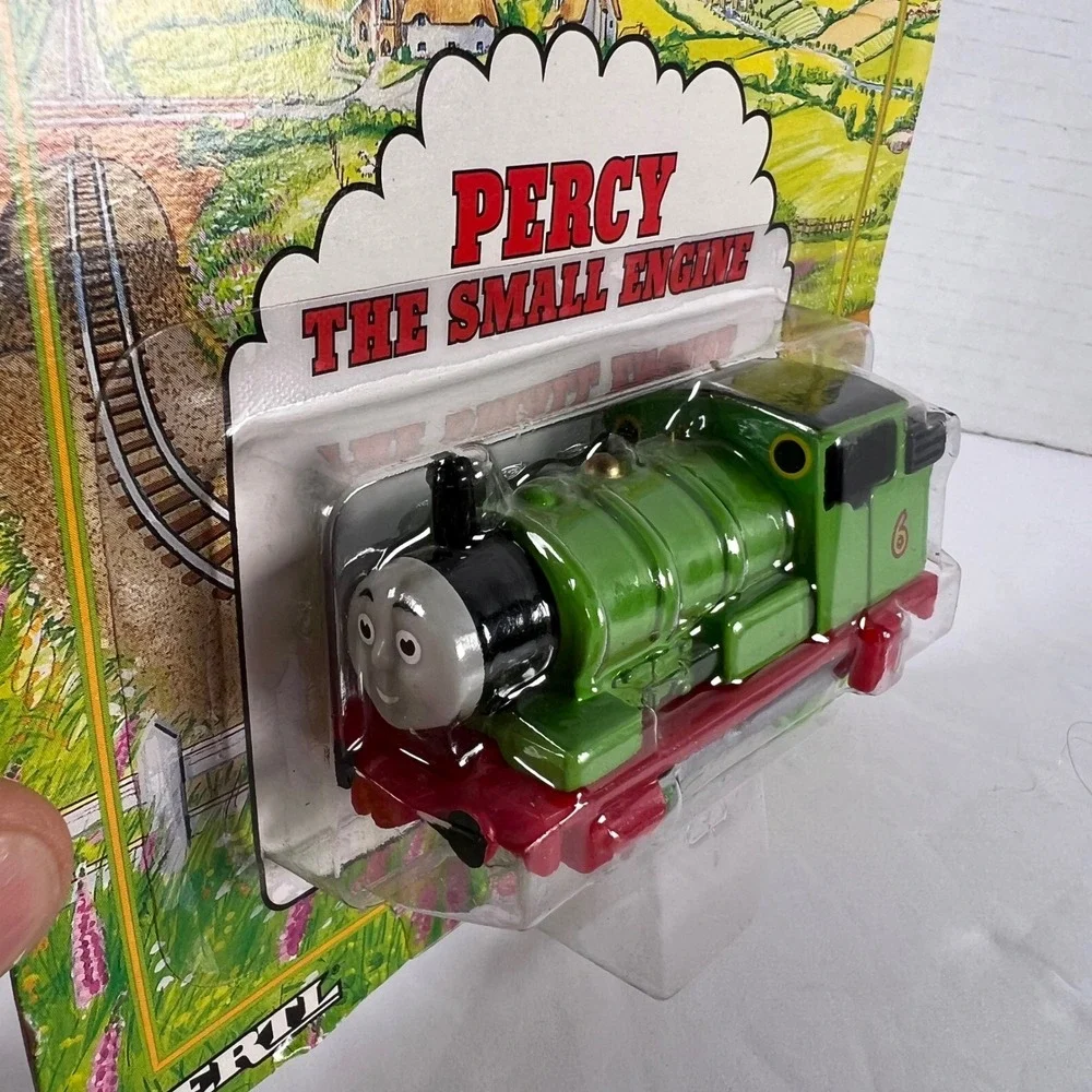 Vintage 1991 ERTL Shining Time Station Percy The Small Engine Die-Cast Metal